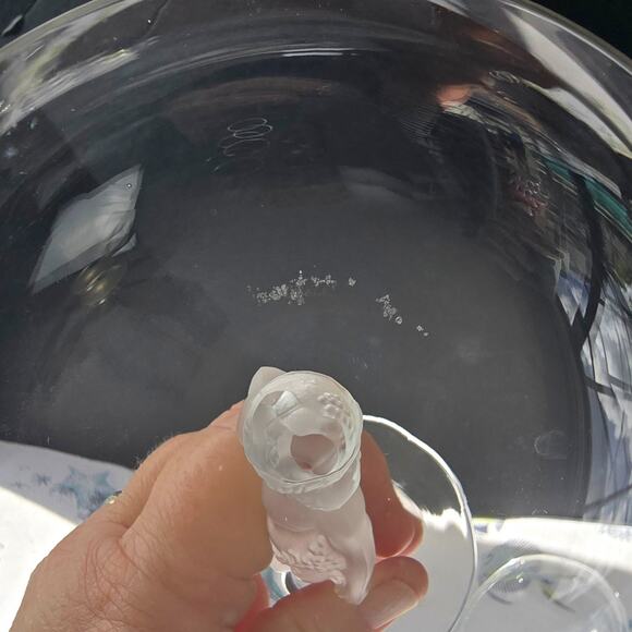 4 pc Bayel Crystal Frosted Bacchus Male Figure Champagne Glasses | See video - Picture 16 of 16